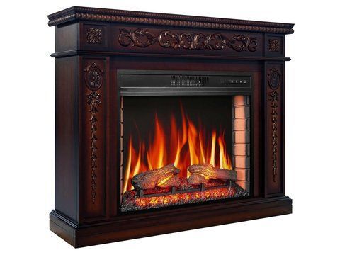 Камінокомплект ArtiFlame Delmona AF28S коньяк з обігрівом і звуком горіння вогню Delmona AF28S C фото