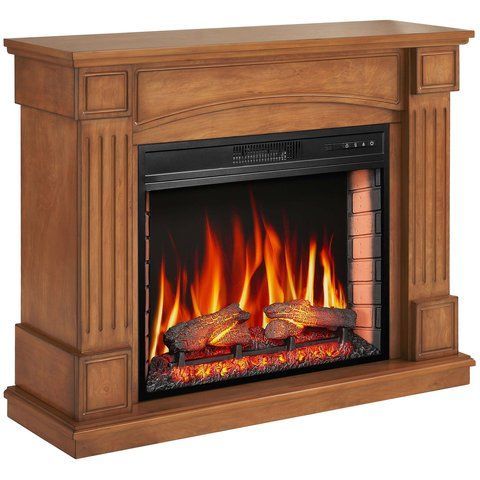 Камінокомплект ArtiFlame Boston AF28S дуб з обігрівом і звуком горіння вогню Boston AF28S O фото