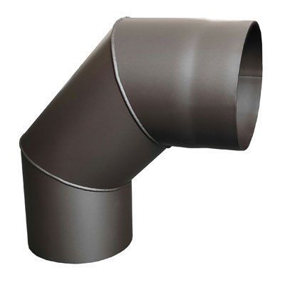 Коліно Darco 90&deg; на димохід &Oslash; 150 чорна сталь 2 мм (антрацит) KS 150/90-CZ 2 (SZ) фото