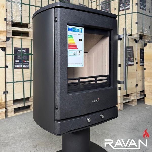 Чавунна дров'яна піч-камін Ravan Krono 8kw 12433 фото
