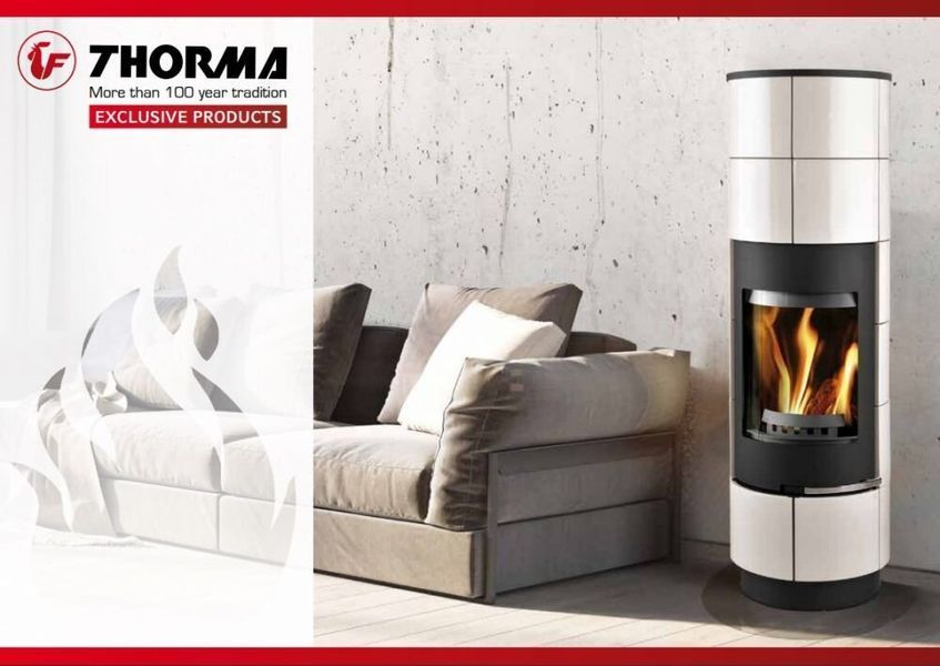 Піч-камін Thorma DELIA Ceramic STANDARD белый глянцевый F9489212010 фото