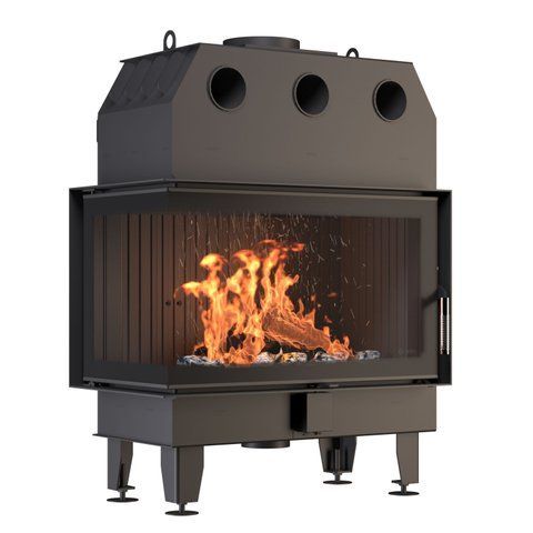 Камінна топка BOKAR 855047 L (17,0 kW ) black ceramatex 855047 L/R-17 фото