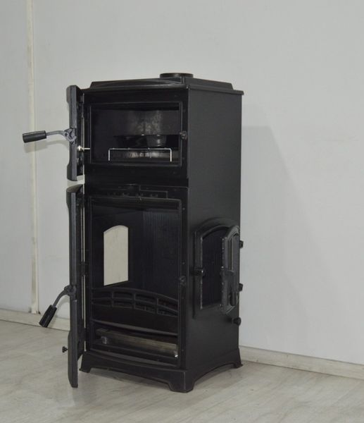 Чавунна піч Flame Stove LODI LUX GURME з духовкою та боковою дверкою FS-204YK фото