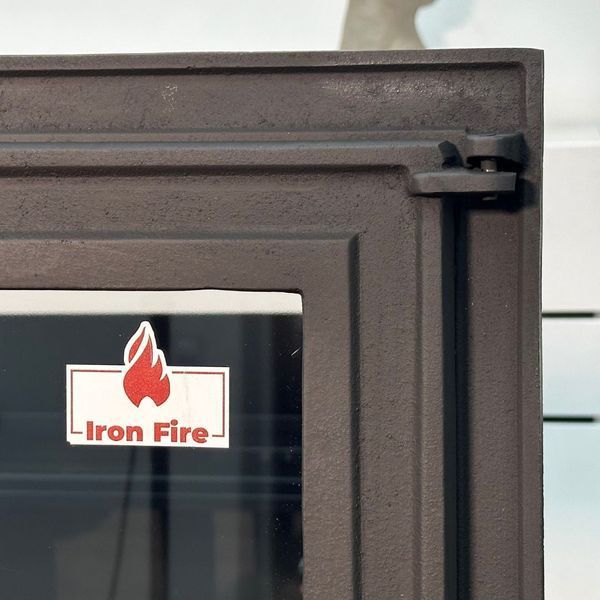 Дверцята чавунні для каміна з вогнетривким склом Iron Fire Дверцята топкові чавунні Adam 640х440 мм 1259 фото