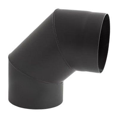 Коліно Darco 90&deg; на димохід &Oslash; 250 чорна сталь 2 мм KS 250/90-CZ 2 фото
