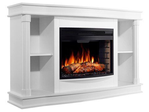 Камінокомплект ArtiFlame Brittany AF25 білий з обігрівом і звуком горіння вогню Brittany AF25 WT фото