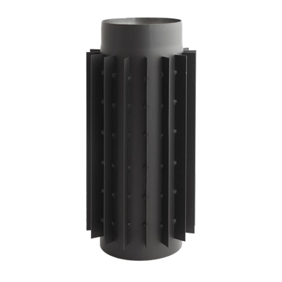 Труба-радіатор Darco 0,5 м &Oslash; 120 мм чорна сталь 2 мм RPZ-120/500-CZ 2 фото