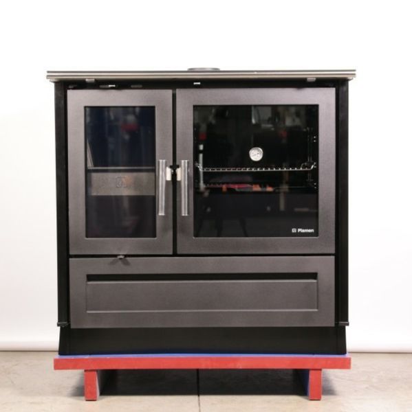 Піч з варильною поверхнею і духовкою Plamen 910 Glas, 9 кВт, біла 910 Glas фото