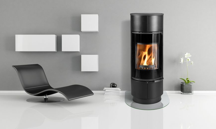 Піч-камін Thorma ATIKA Ceramic PLUS чорний глянцевий F9489321111 фото