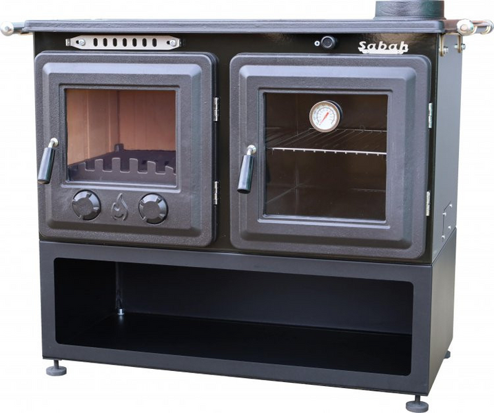 Піч на дровах Sabah S108 з конфорками, духовкою та чавунними дверками S108 фото