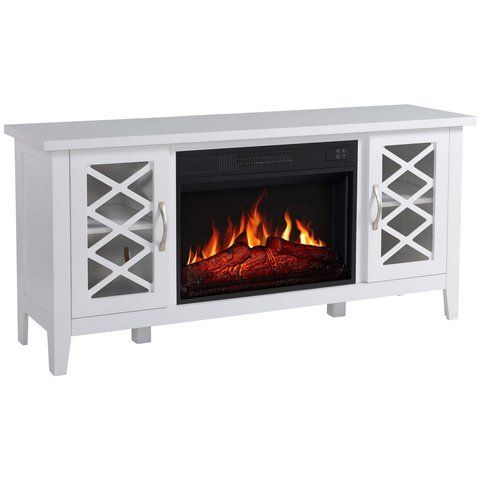 Камінокомплект ArtiFlame Odessa AF23S білий з обігрівом і звуком горіння вогню Odessa AF23S WT фото