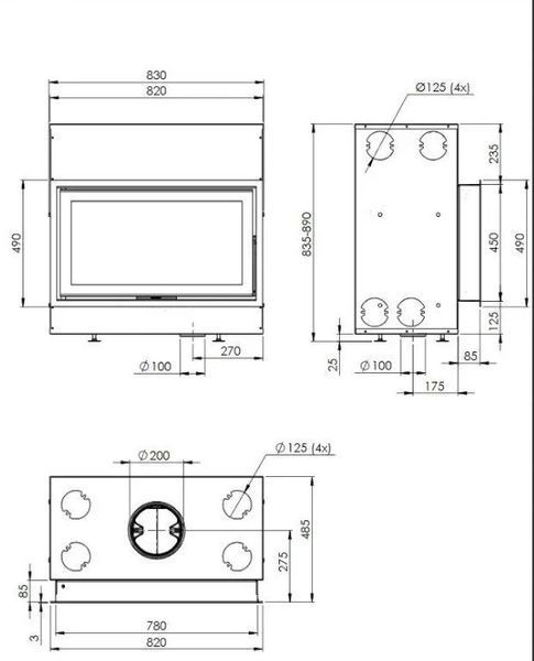 КАМІННА ТОПКА DOVRE VISTA 902C 902C фото
