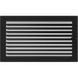 Решітка чорна з жалюзями 22x37 Kratki 22/37CX фото 1