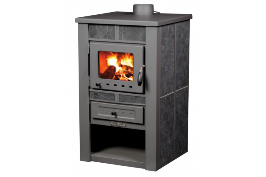 Піч на дровах Pro-Thermo Alpina Ceramic сіра 5265 фото